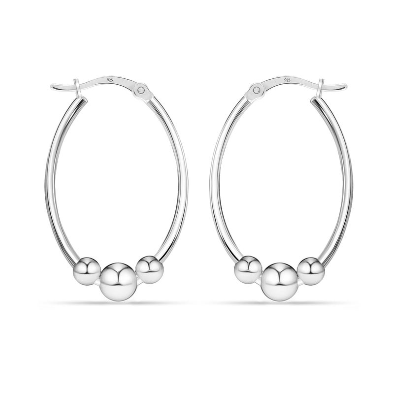 LeCalla أقراط هووب ليت-ويغت مرصعة بالذهب الأبيض من ليكالا للنساء المراهقات - Image 1